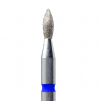 Фреза алмазная средняя насечка почка (синяя) в размерe: 1,8 мм - 2,2 мм от КМИЗ 