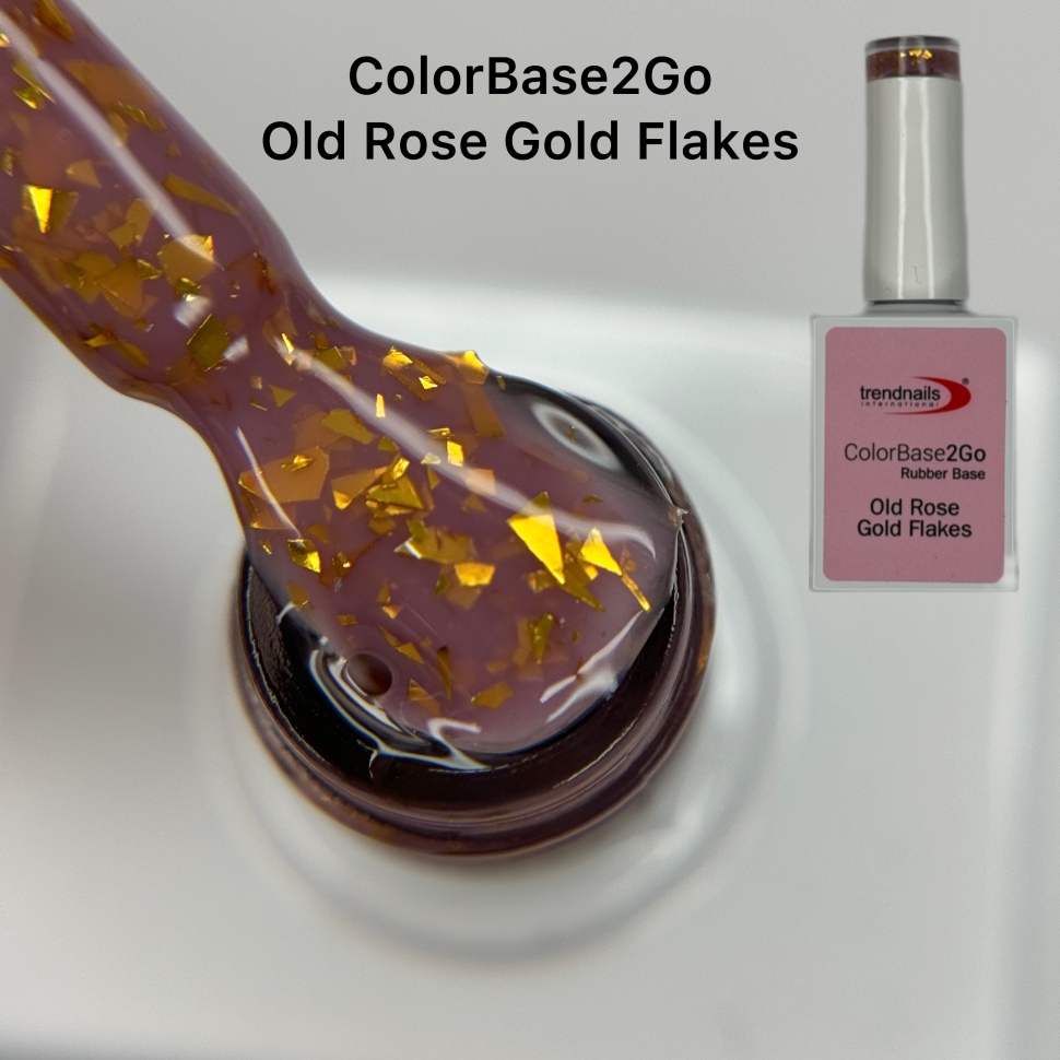 ColorBase2Go – Old Rose Gold Flakes 15ml from Trendnails