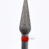 Фреза алмазная  мелкая насечка капля (красная) от КМИЗ 4,0-6,0mm