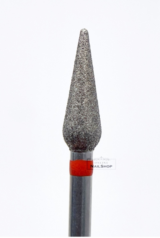 Фреза алмазная  мелкая насечка капля (красная) от КМИЗ 4,0-6,0mm
