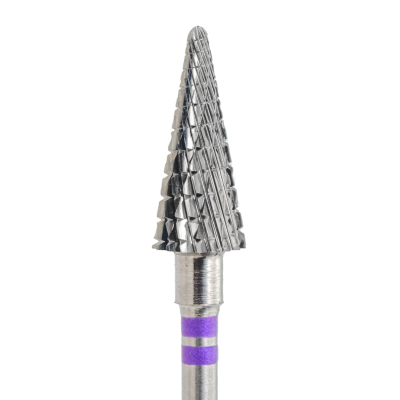 Milling attachment carbide bit Round cone rough violet from KMIZ for lefthands