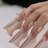 Нижние Формы для наращивания ногтей универсальные черный 50/500 шт От Trendy Nails
