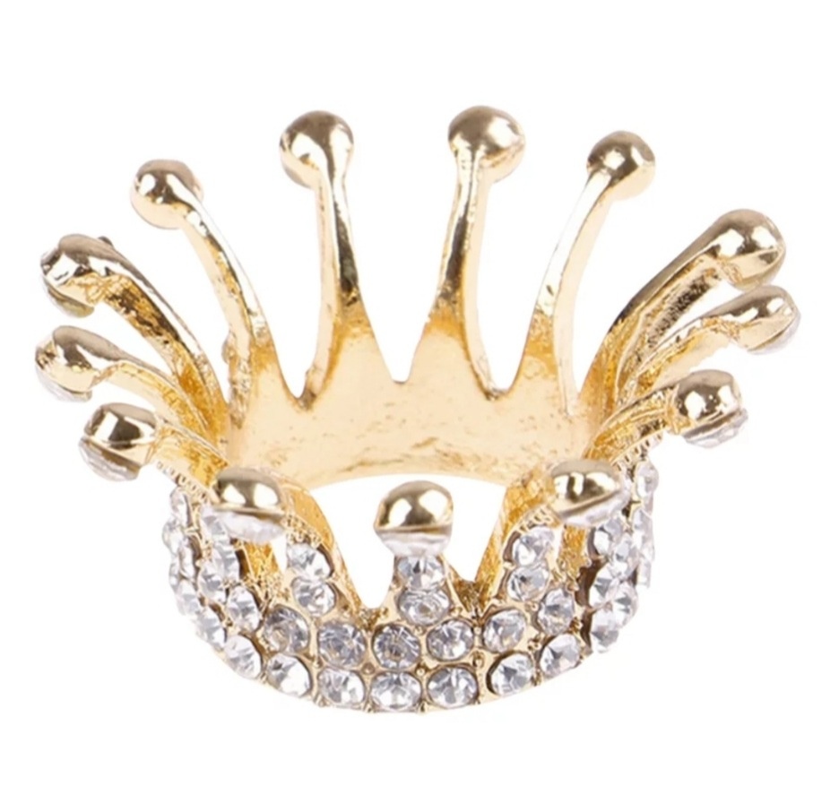 Подставка для кистей корона золотая или серебряная