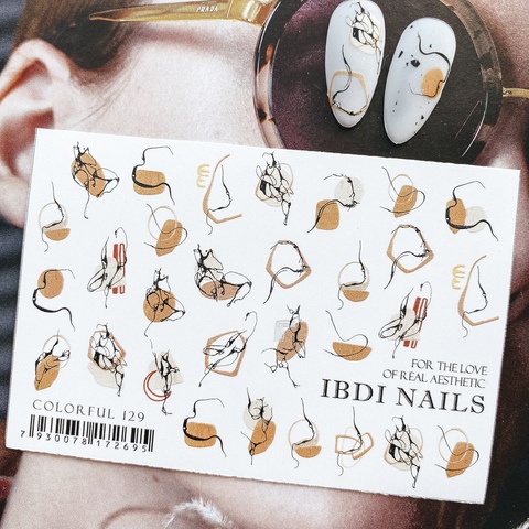 Sticker COLORFUL No.129 from IBDI Nails