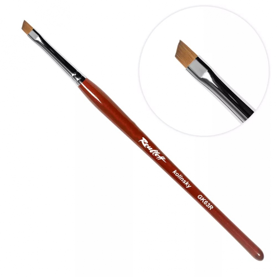 Roubloff Brush is for gel modeling GK63R Size 4-7