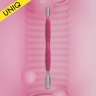 Лопатка маникюрная с силиконовой ручкой «Gummy» UNIQ 10 TYPE 1 (пушер скругленный широкий + пушер скругленный узкий)