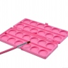 Палитра для смешивания гелей и красок для нейл-арта розовая 24 ячейки