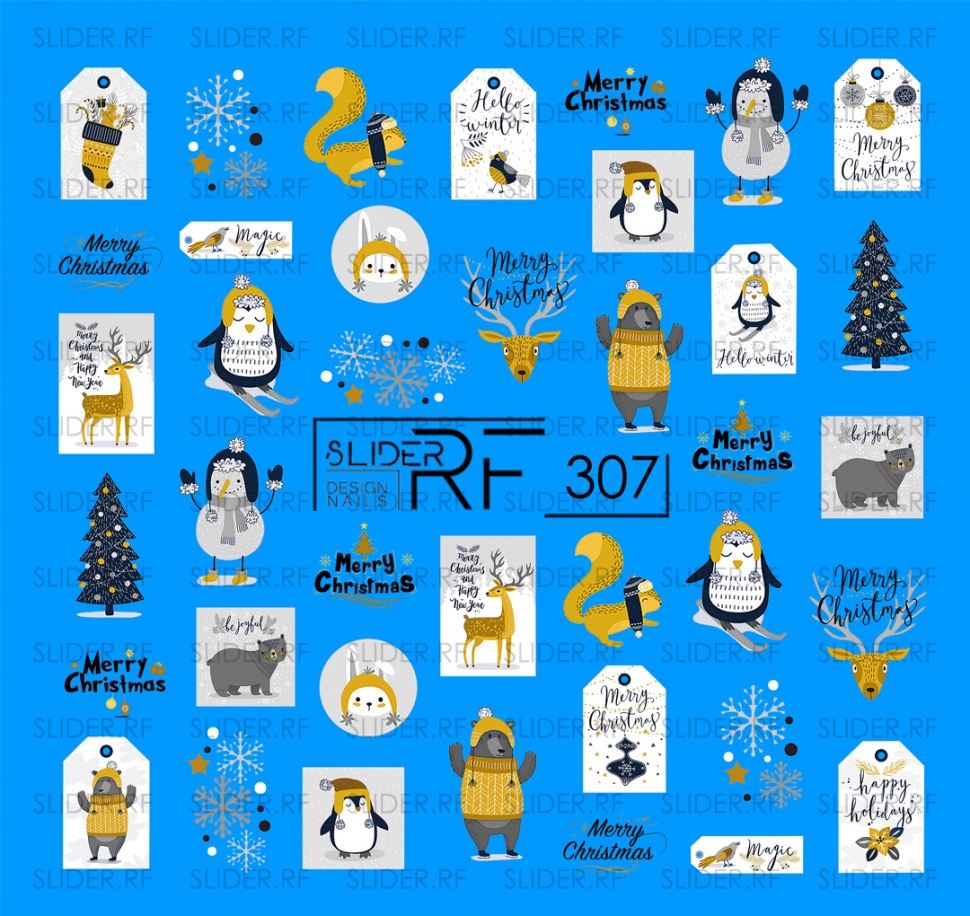 Sticker Design RF307 (Water Soluble Stickers) Слайдер