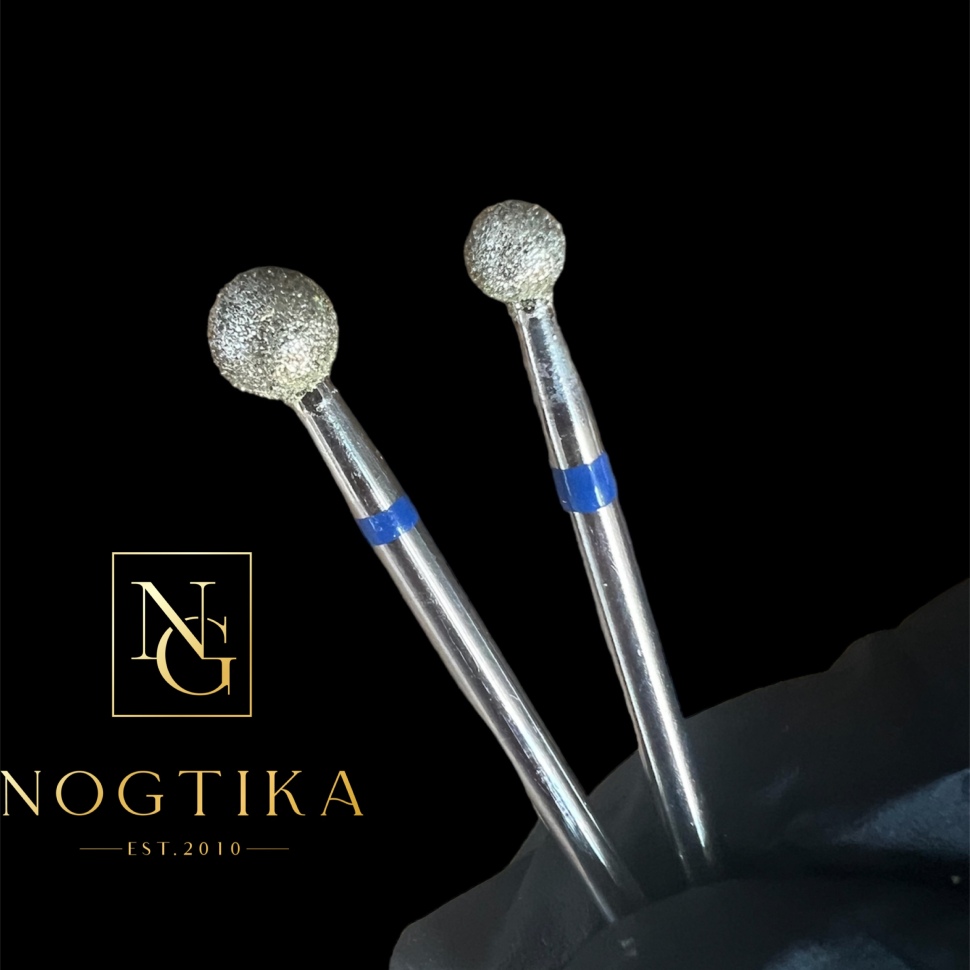 Diamantfräser Bit mittel (blauer Ring) in Größen: 1,6mm bis 5mm von NOGTIKA 