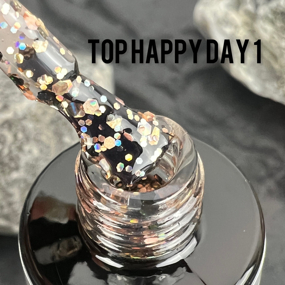 Топ Happy Day 1 (без липкого слоя) 8 мл от Nogtika 
