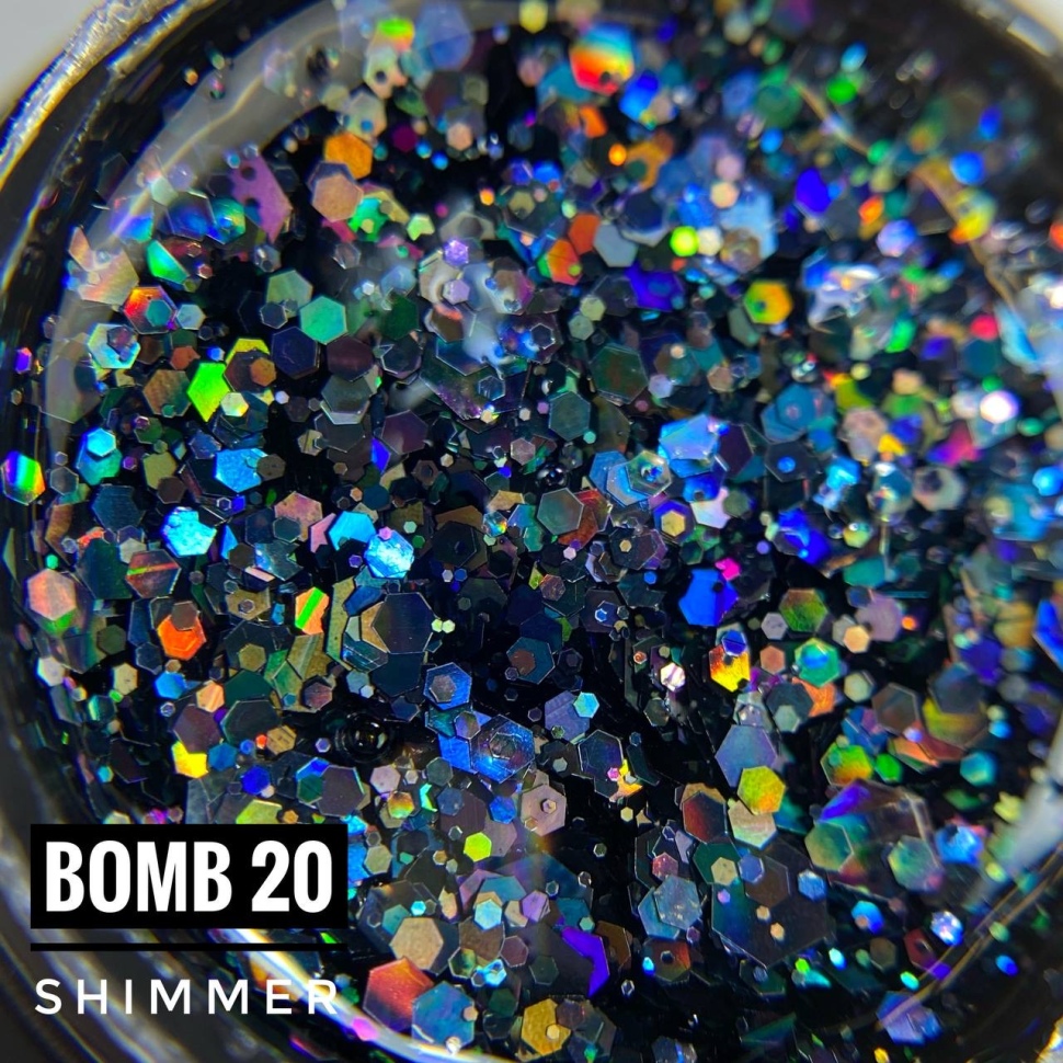Эффект гель Shimmer Bomb 5мл от NOGTIKA в 10ти тонах
