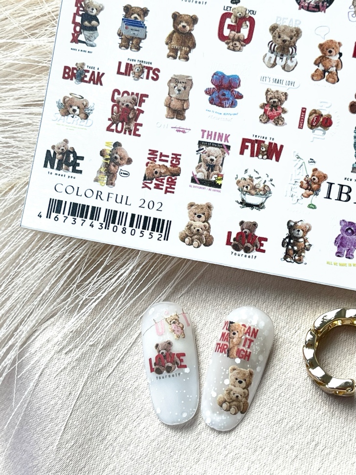 Sticker COLORFUL 202 from IBDI Nails