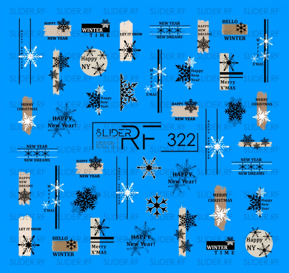 Sticker Design RF322 (Wasserlösliche Aufkleber)