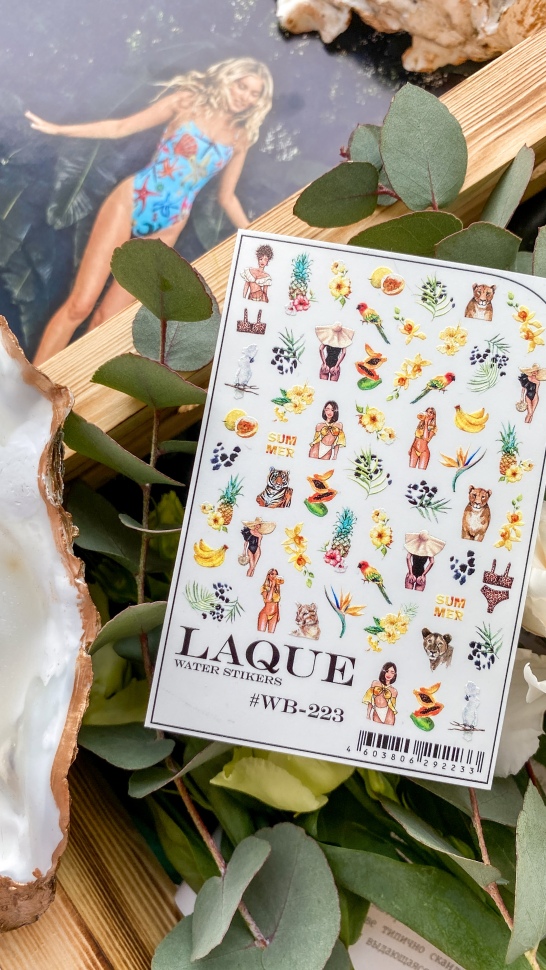 Sticker design WB223 (water soluble stickers) by LAQUE