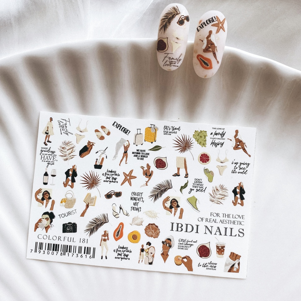 Sticker COLORFUL 181 von IBDI Nails