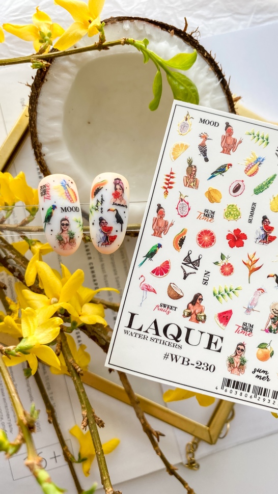 Sticker design WB230  (water soluble stickers) by LAQUE