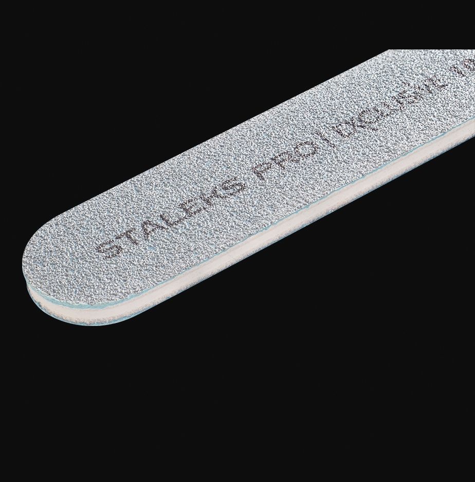 Пилка прямая минеральная для ногтей NFX-22 STALEKS EXKLUSIV