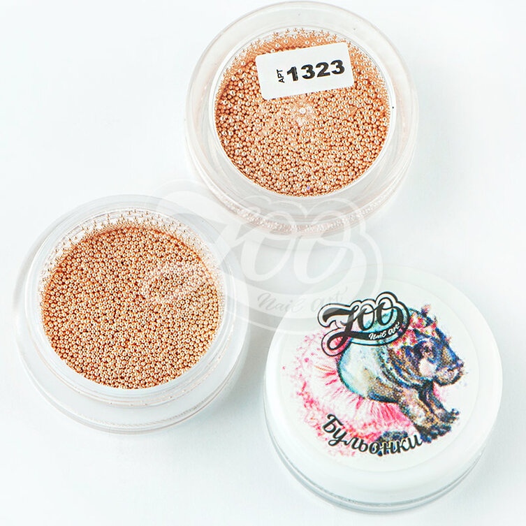 Caviar Beads gold rose size 0.6/0,8/1 mm