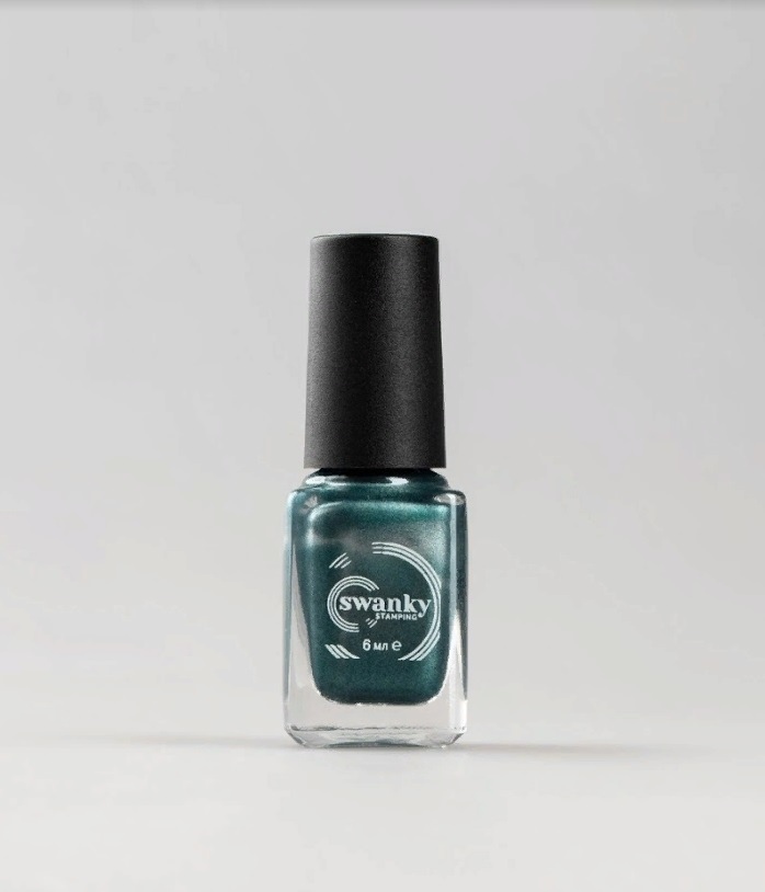 Stamping nail polish emerald metalic  Nr. M119 from Swanky