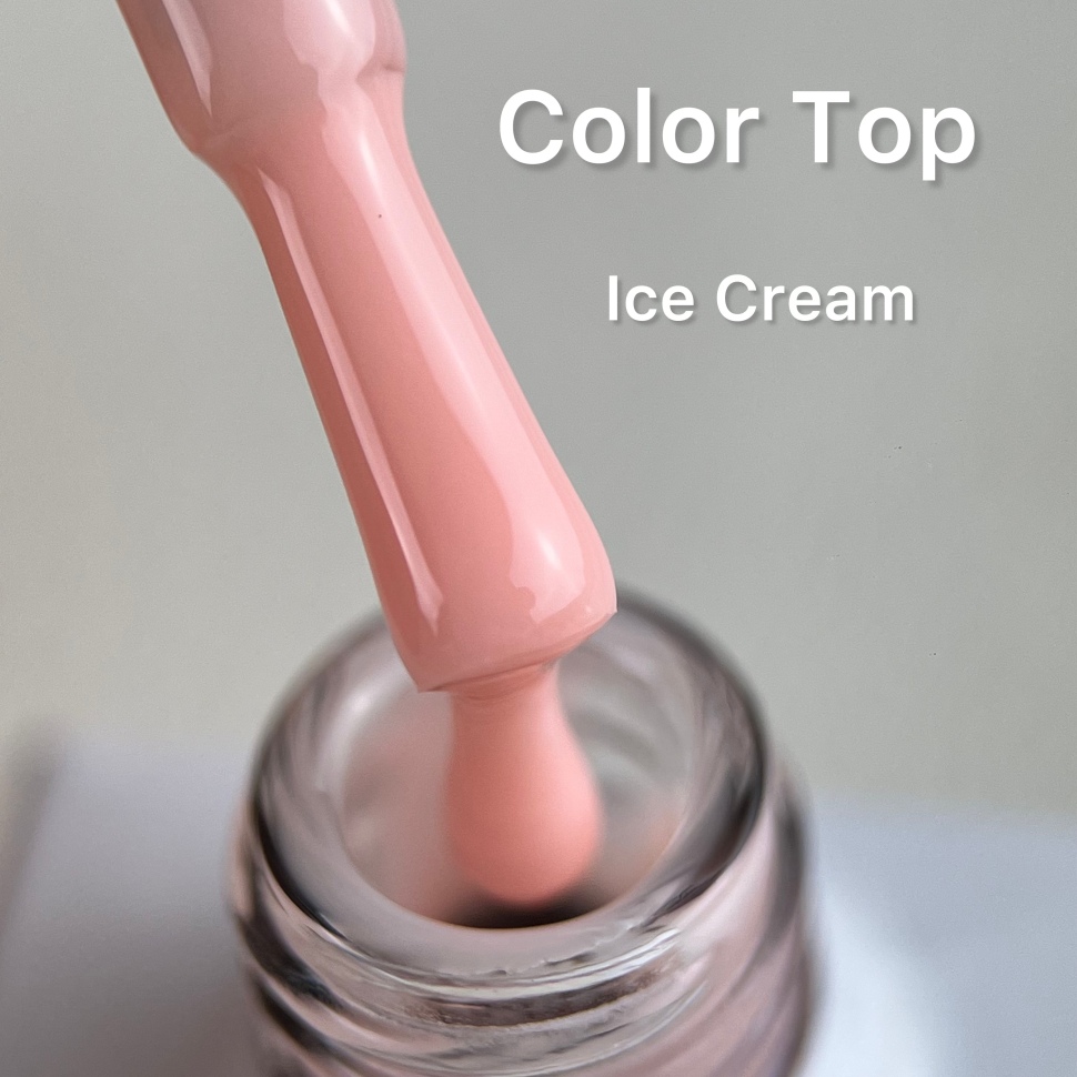 Color Top Coat Ice Cream NO WIPE 10ml by Love My Nails