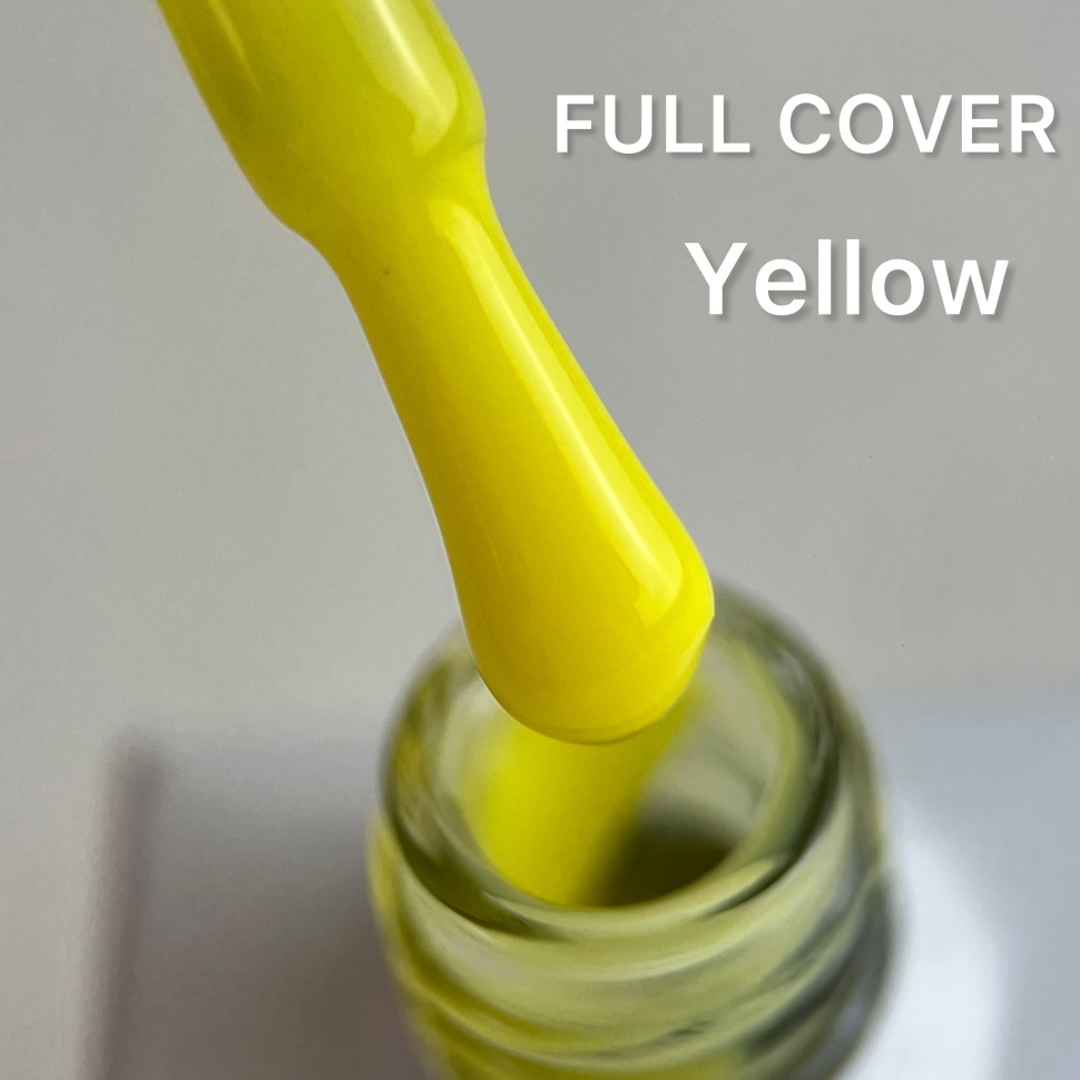Full Cover Top Coat Yellow NO WIPE 10ml von Love My Nails