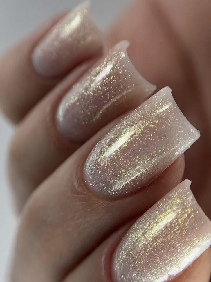 Shine gel without sweat layer "Gold" 8 ml