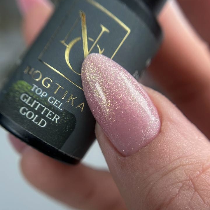 Shine gel without sweat layer "Gold" 8 ml