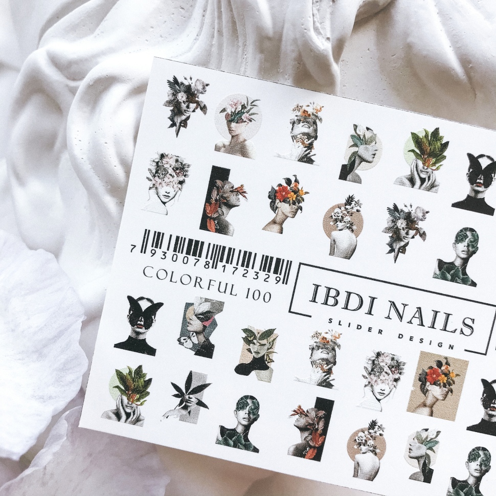 Наклейка COLORFUL № 100 от IBDI Nails