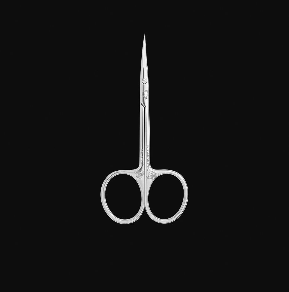 Professional cuticle scissors "Magnolia / Zebra" SX-22/1 STALEKS EXCLUSIVE  