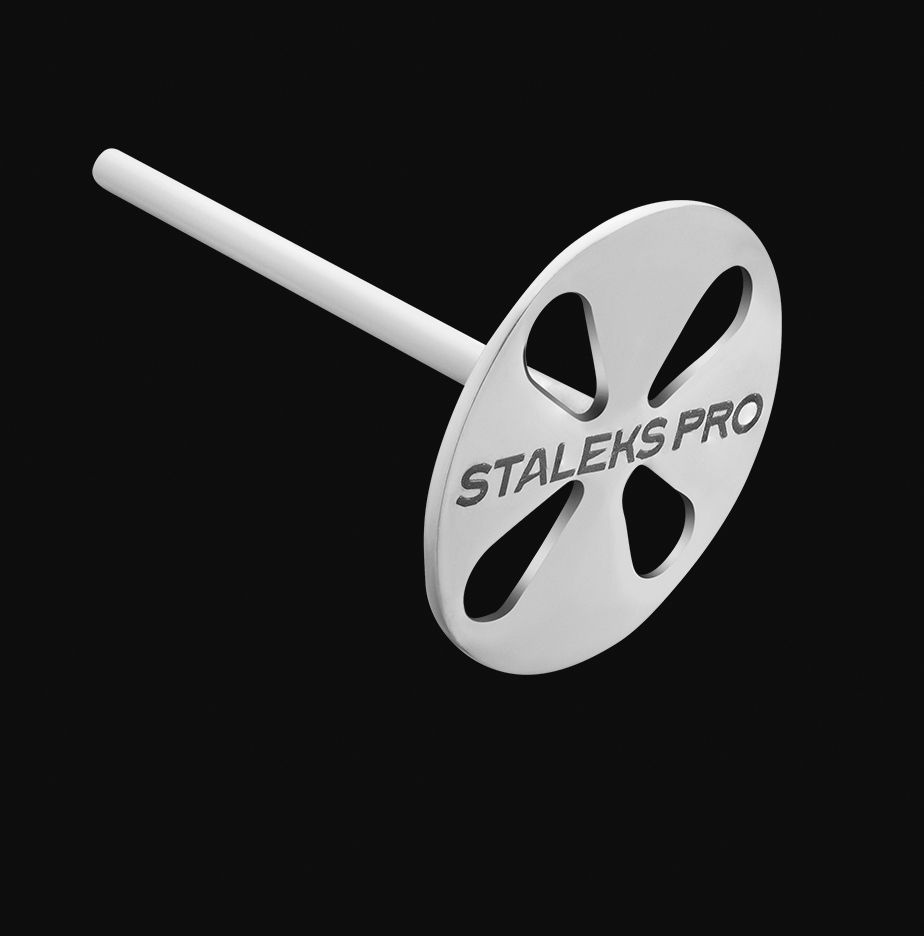 Диск педикюрный удлиненный PDLset-25  в комплекте с сменным файлом 180 грит 5 шт (25 мм) STALEKS PRO L